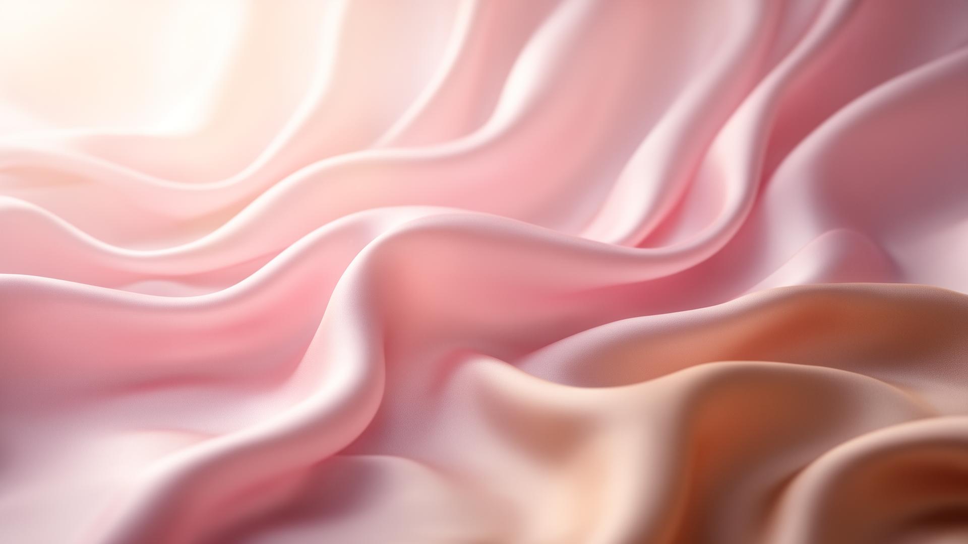 Tela de satén rosa suave para Le Satiné